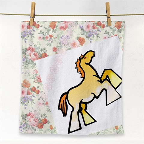 Shire horse Face Towel from ArtsNow.com Front