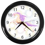 Fantasy horse Wall Clock (Black)