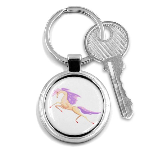 Fantasy horse Key Chain (Round) from ArtsNow.com Front
