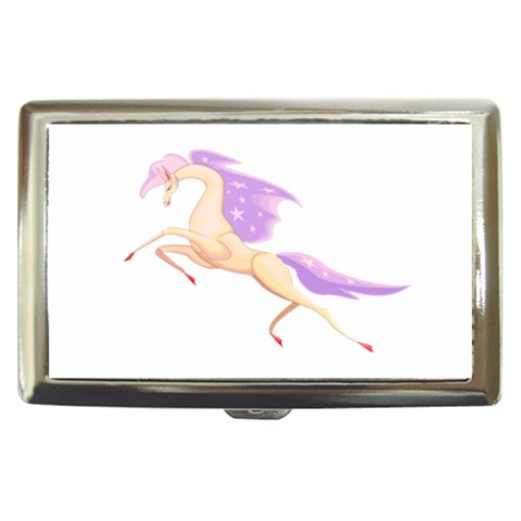 Fantasy horse Cigarette Money Case from ArtsNow.com Front