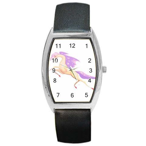 Fantasy horse Barrel Style Metal Watch from ArtsNow.com Front