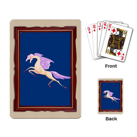 Fantasy horse Playing Cards Single Design from ArtsNow.com Back