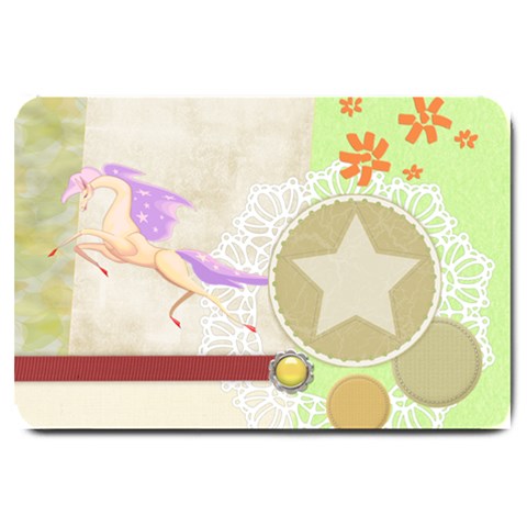 Fantasy horse Large Doormat from ArtsNow.com 30 x20  Door Mat