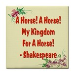 A horse Tile Coaster