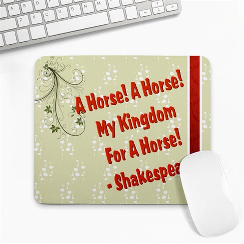 A horse Large Mousepad from ArtsNow.com Front