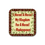 A horse Rubber Square Coaster (4 pack)
