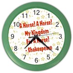 A horse Color Wall Clock