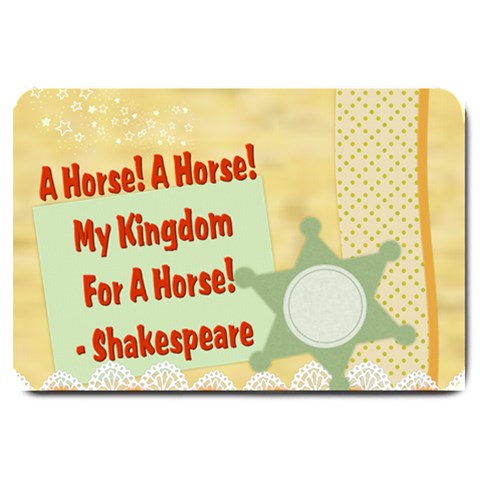 A horse Large Doormat from ArtsNow.com 30 x20  Door Mat