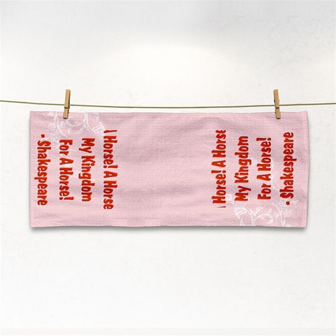 A horse Hand Towel from ArtsNow.com Front