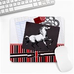 Vintage horse 1 Large Mousepad