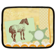 Vintage horse 3 Netbook Case (Large)	 from ArtsNow.com Front