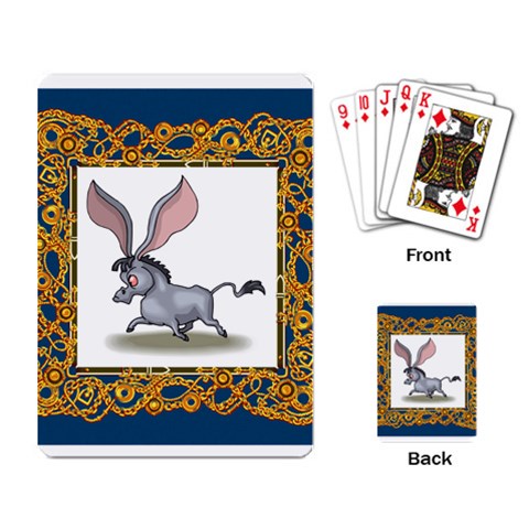 Big ears Playing Cards Single Design from ArtsNow.com Back