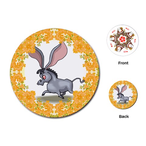Big ears Playing Cards (Round) from ArtsNow.com Front