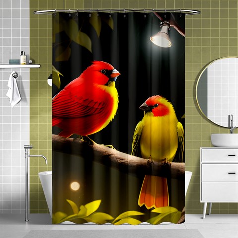 Bright Hum Shower Curtain 48  x 72  (Small)  from ArtsNow.com Curtain(48  X 72 )