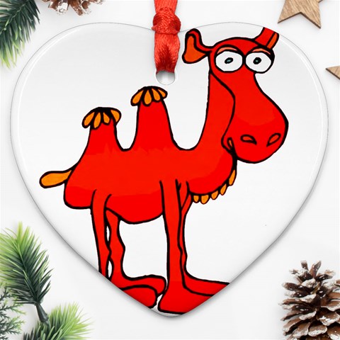 Camel Ornament (Heart) from ArtsNow.com Front