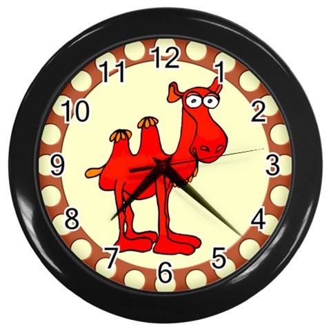 Camel Wall Clock (Black) from ArtsNow.com Front