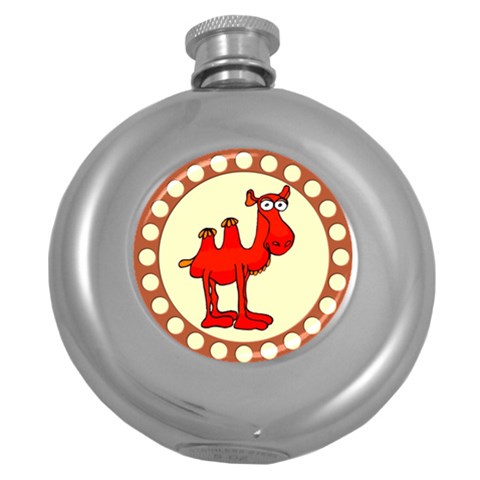 Camel Hip Flask (5 oz) from ArtsNow.com Front