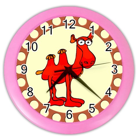 Camel Color Wall Clock from ArtsNow.com Front