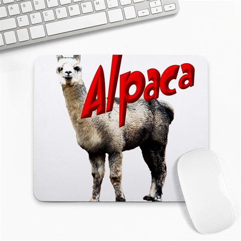 Alpaca Large Mousepad from ArtsNow.com Front