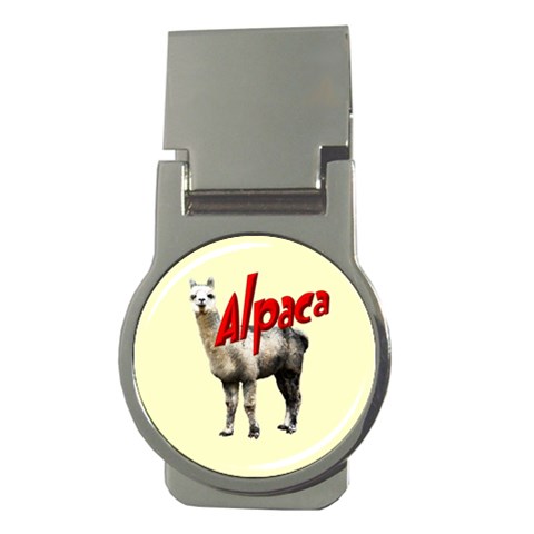 Alpaca Money Clip (Round) from ArtsNow.com Front