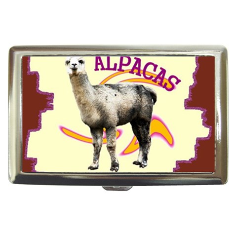 Alpaca Cigarette Money Case from ArtsNow.com Front