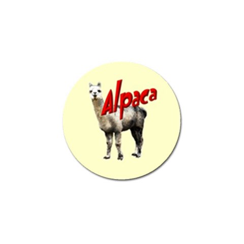 Alpaca Golf Ball Marker from ArtsNow.com Front