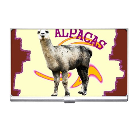 Alpaca Business Card Holder from ArtsNow.com Front
