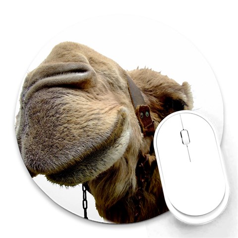 Camel head Round Mousepad from ArtsNow.com Front