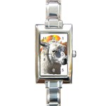 Llama head Rectangular Italian Charm Watch