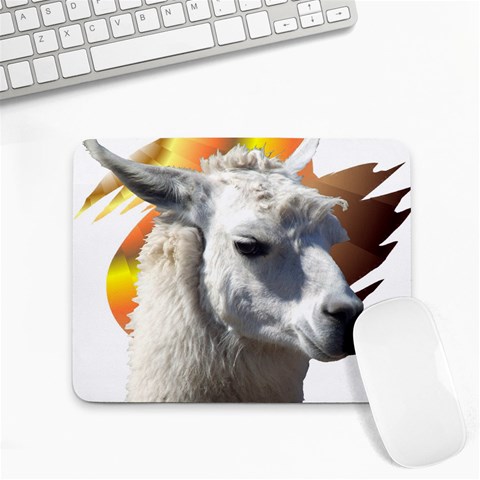 Llama head Small Mousepad from ArtsNow.com Front