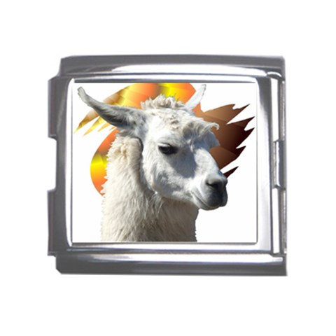 Llama head Mega Link Italian Charm (18mm) from ArtsNow.com Front