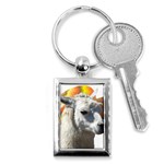 Llama head Key Chain (Rectangle)