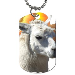 Llama head Dog Tag (Two Sides) from ArtsNow.com Back