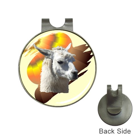 Llama head Golf Ball Marker Hat Clip from ArtsNow.com Front