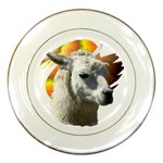 Llama head Porcelain Plate
