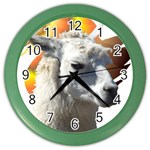 Llama head Color Wall Clock