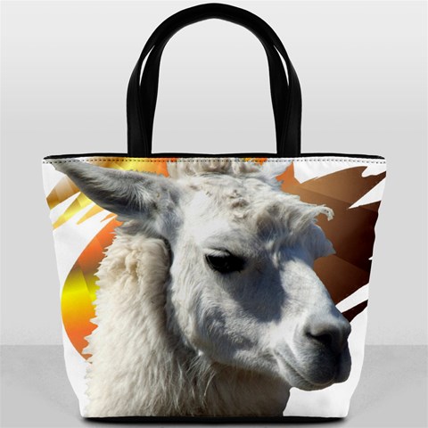 Llama head Bucket Bag from ArtsNow.com Front
