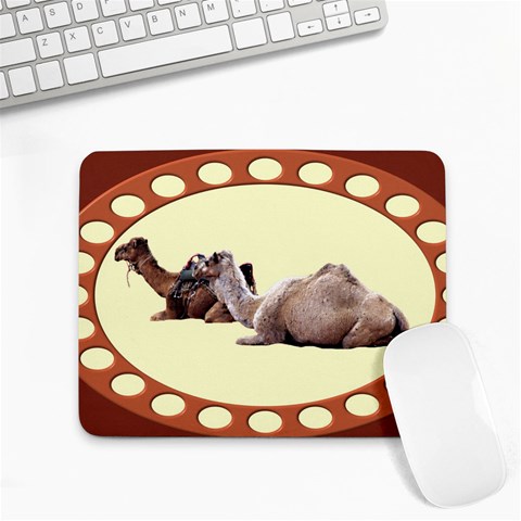 Sitting camels Small Mousepad from ArtsNow.com Front