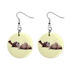 Sitting camels 1  Button Earrings