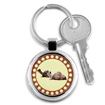 Sitting camels Key Chain (Round)