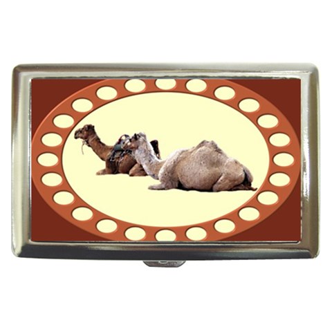 Sitting camels Cigarette Money Case from ArtsNow.com Front