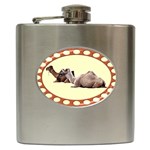 Sitting camels Hip Flask (6 oz)