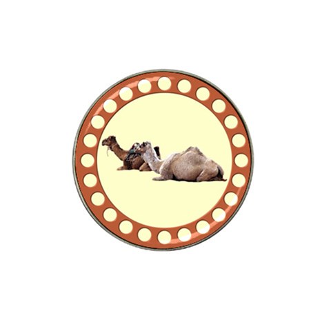 Sitting camels Hat Clip Ball Marker (4 pack) from ArtsNow.com Front