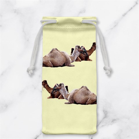 Sitting camels Jewelry Bag from ArtsNow.com Front