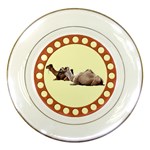 Sitting camels Porcelain Plate