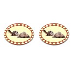 Sitting camels Cufflinks (Oval)