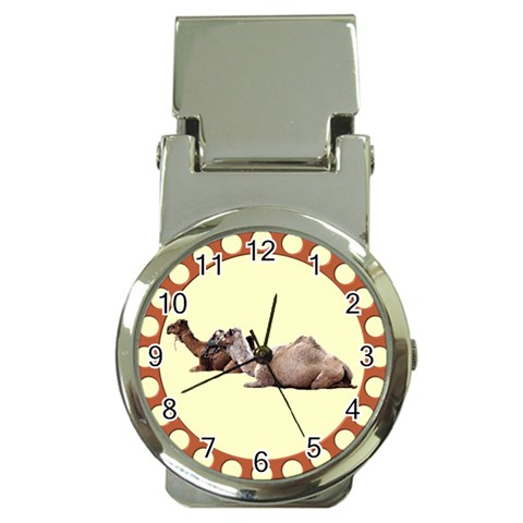 Sitting camels Money Clip Watch from ArtsNow.com Front