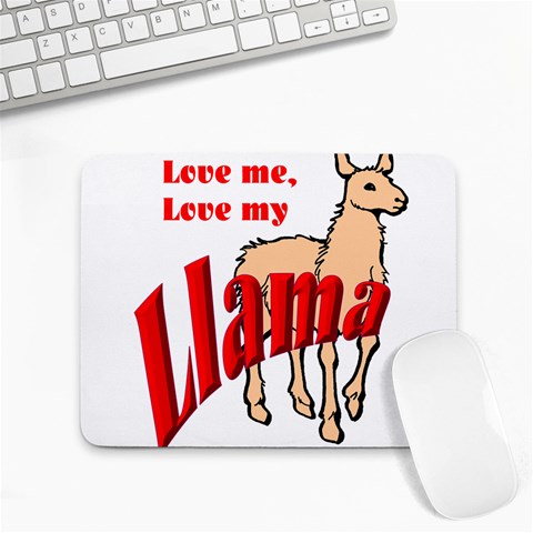 Love my llama Small Mousepad from ArtsNow.com Front