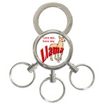 Love my llama 3-Ring Key Chain