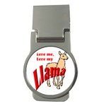 Love my llama Money Clip (Round)